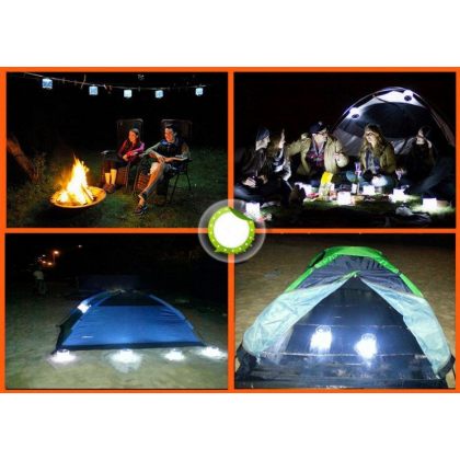 Portable Solar Camping Light 10 LED Foldable Travel Lantern