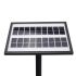 Solar Fountain with 9V Brushless Water Pump Built-In Battery and LED Light for Garden Landscape Home