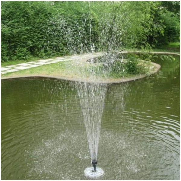 Solar Powered Fountain Water Escarpins Floating Garden piscine Hot Réservoir Best Fish w2o8 