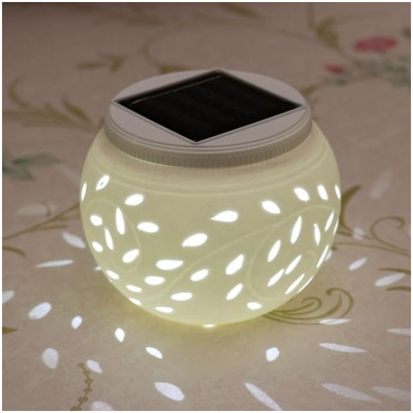 ceramic solar table light