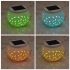 Indoor solar light Ceramic Color Changing Solar Table Lamp suitable for Garden