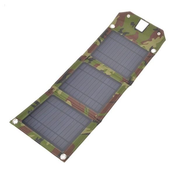 14W 5V Dual USB Output Folding Pack Solar Panel Charger,Polycrystalline Silicon Solar Panel,Charging Power Board Panel,USB Solar Charger Panel,for Mobile Phone Notebook Computer 