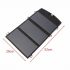 Portable 20W Foldable Solar Battery Charger panel with Dual USB Port