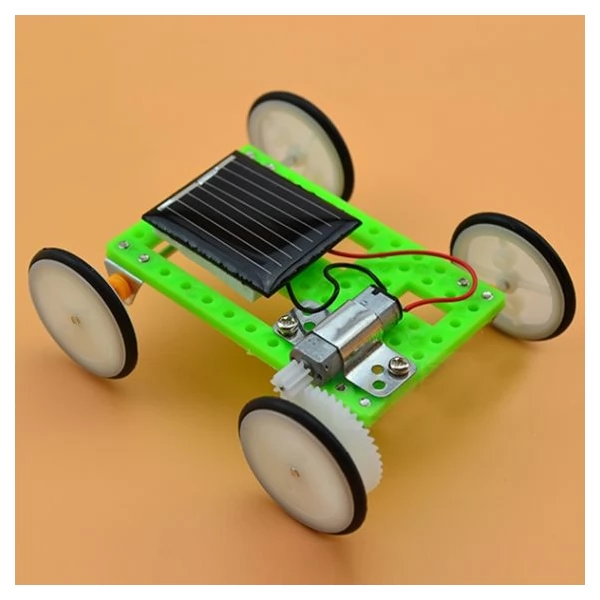 1 Set Mini Solar Powered Toy DIY Car Kit Children Educational Gadget Hobby Funny ❤Ywoow❤ Mini Car 