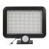 Ultra-Bright 56 LED Solar Flood Light with Security PIR motion sensor and wall mount