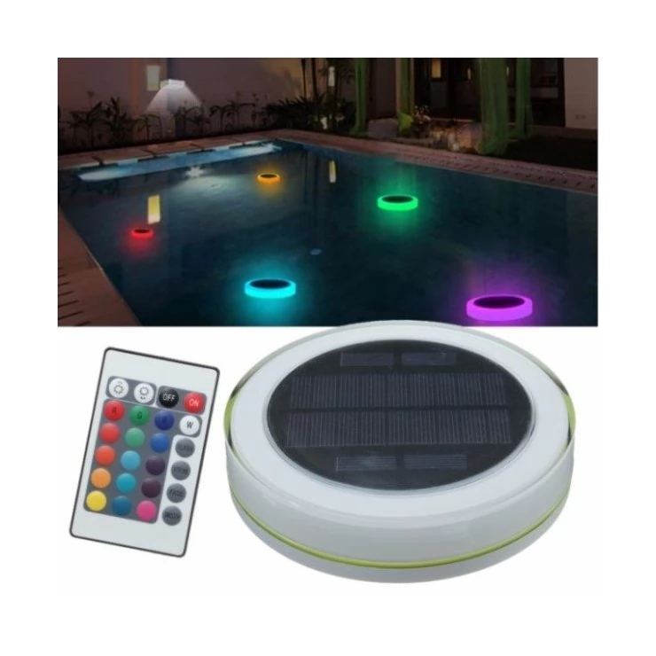 Colourful LED Solar Floating Light for Pool, Pond, Garden with Remote