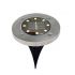 Set of Stainless Steel 8 LED Ground Solar Path Light for Deck, Driveway & Garden