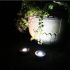 Set of Stainless Steel Buried 1W Bright Solar Path Light for Deck Garden Lawn