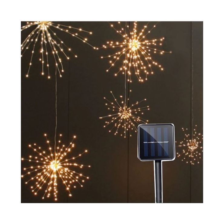 Firework 200 LED Solar Christmas Lights Decoration Hanging Garland