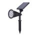 Outdoor Bright 7 LED Solar Spot Light with Universal Wall or Ground Stake Mount for Garden Lawn Tree Landscape Decoration
