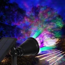 Bright Colour Changing 7 LED Solar Spot Light for Outdoor Garden Tree Landscape Decoration