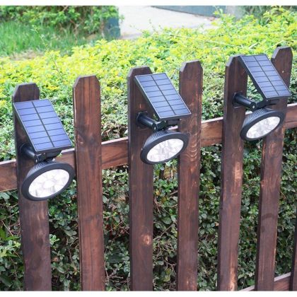 Outdoor Bright 9 LED Solar Garden Spotlight Landscape Tree Decoration