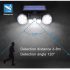 Adjustable Angle Dual 30 LED Solar Wall Security Spotlight with Sensor