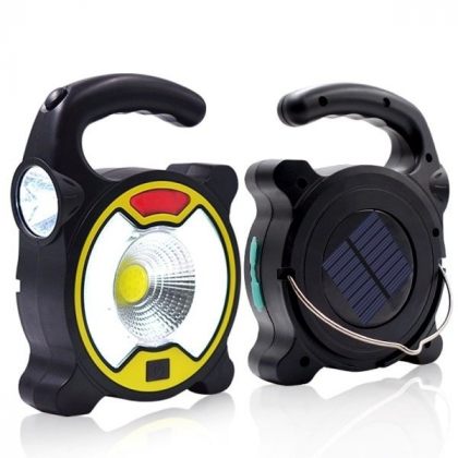 Multifunctional COB LED Emergency Solar Camping Light with USB Cable