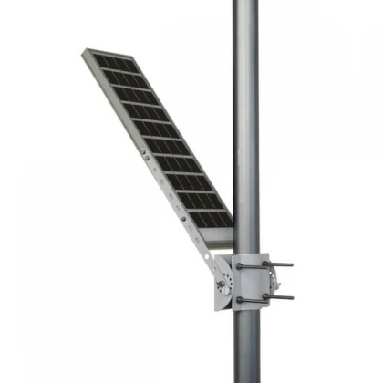 Bright Outdoor 60 LED Solar Street Light Industrial Pole Wall Lamp