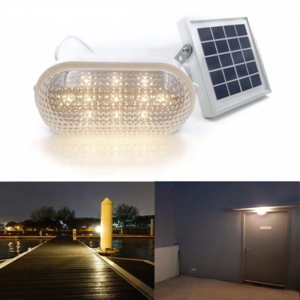 Heavy Duty Compact Solar Shed Wall, Warm White Solar Lights