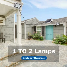 Universal Powerful Solar Flood Light Double LED Head Remote Control