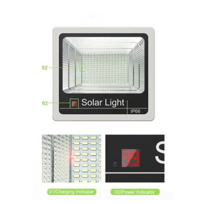 Commercial Grade Solar Flood Light High Power Bright LED 60W 100W 120W