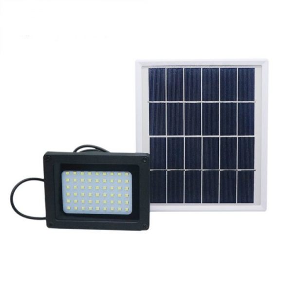 outdoor 54 LED Solar Flood Light with automatic light sensor