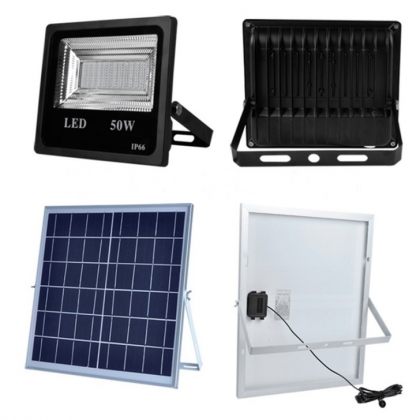 Bright Colour Changing Solar Landscape Flood Lights 50W 100W with Remote