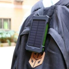 Dual USB Solar Power Bank 10000mAh Universal Battery Charger Torch