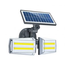 Bright 20W Dual Twin Head Solar Sensor Security Wall Light 80 COB LED