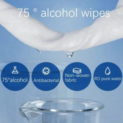FREE Antibacterial Wipes 75% Alcohol Hand Sanitiser Swab Individual