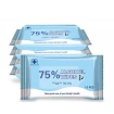 Free 75% Alcohol Hand Sanitizer Wipes Antibacterial Disposable Wet Wipes Pack