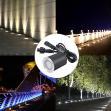 Stainless Steel In-Ground Buried Solar Deck Lights Outdoor Kit