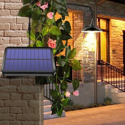 Retro Solar Shed Light Hanging garden Lamp For Indoor Outdoor Lighting