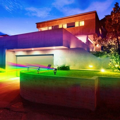 Outdoor Solar Spot Light 4-in-1 LED Garden Lawn Landscape Decoration