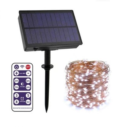 Copper Wire Solar Fairy Lights LED String Bright Christmas Decoration