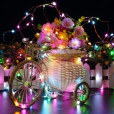 Copper Wire Solar Fairy Lights LED String Bright Christmas Decoration