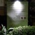 Compact Solar Flood Light 35 LED Durable Metal Security Garden Lamp