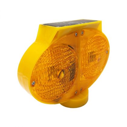 Owl Eye Solar Warning Traffic Light LED Road Construction Safety Lamp