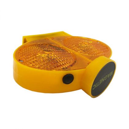 Owl Eye Solar Warning Traffic Light LED Road Construction Safety Lamp