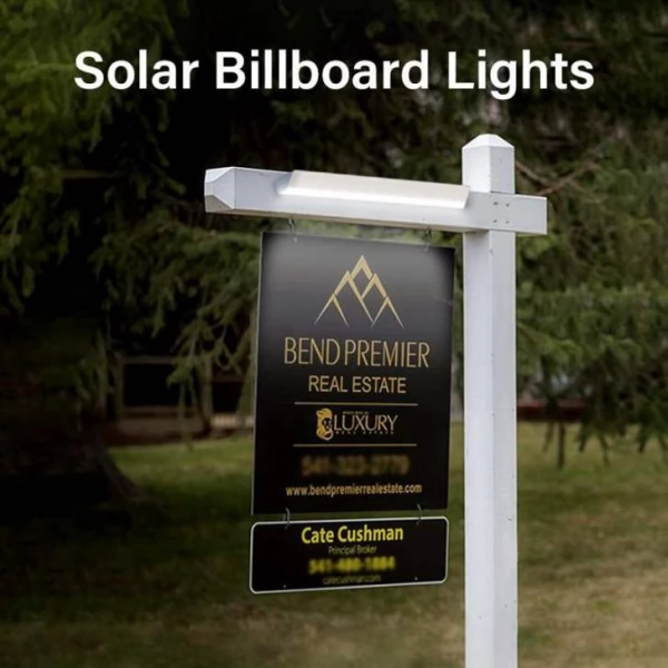 Solar sign store lights outdoor