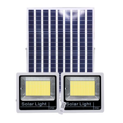 Universal Security LED Solar Floodlight Twin Light With Motion Sensor