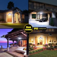 Solar Garden Ceiling Light 138 LED Adjustable Shed Lamp With Remote