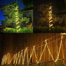 Heavy-Duty Bright Solar LED Rope Lights Holiday Decoration String Tube