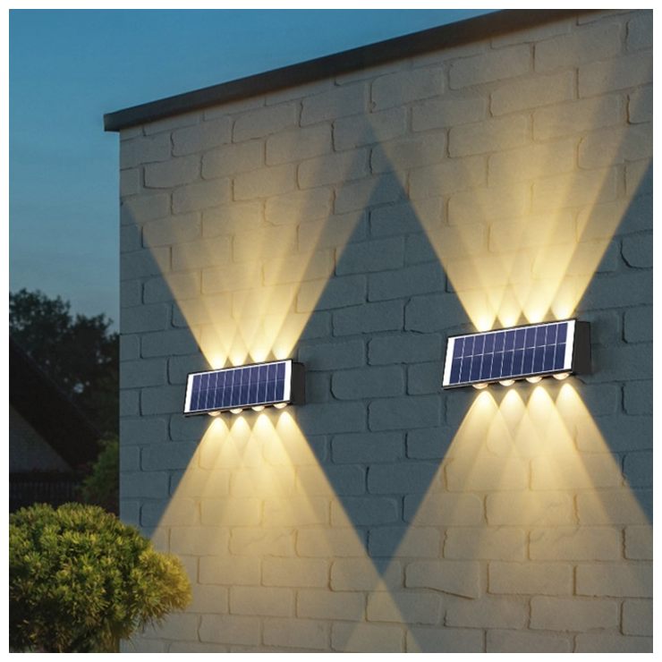 Direction Panel Light Up Down Solar Wall Light Dual Direction Outdoor Wall Washer LED Lamp