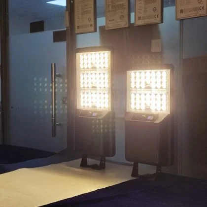 Ultra-Bright Integrated Solar Street Parking Lot Sensor Light Dual CCT