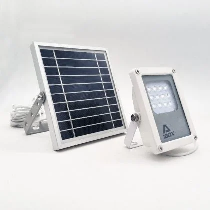 Compact Solar Flood Light LED Durable Metal Security Garden Lamp
