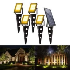 Outdoor Solar Garden Light 4-in1 LED Spotlights Landscape Decoration
