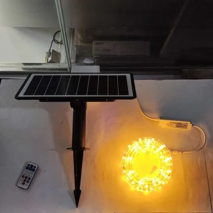 Commercial-Grade Solar Rope Lights - Outdoor Multicolour RGB LED Tube