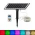 Commercial-Grade Solar Rope Lights - Outdoor Multicolour RGB LED Tube