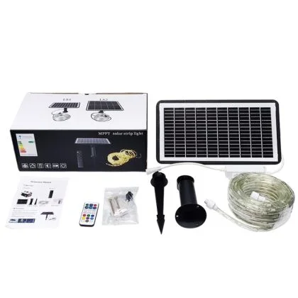 Commercial-Grade Solar Rope Lights - Outdoor Multicolour RGB LED Tube