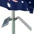 Ultra-Bright 36 LED Solar Flagpole Flood Light Outdoor Pole Setup Kit