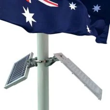 Ultra-Bright 36 LED Solar Flagpole Flood Light Outdoor Pole Setup Kit
