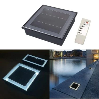 Recessed Solar Paver Light – IP68 LED Brick Light for Driveways Paths